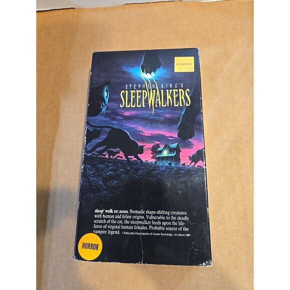 SLEEPWALKERS VHS 1992 Horror Movie Stephen King Video Tape Mick Garris COLUMBIA - Picture 1 of 8